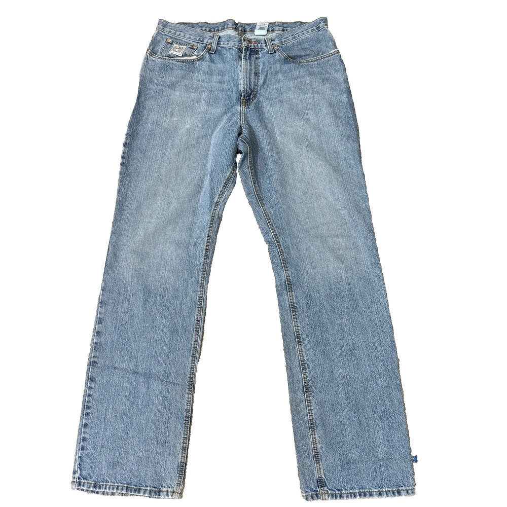 Cinch White Label Rigid Jeans Mens 38X36 Blue Straight Leg Versatile Relaxed